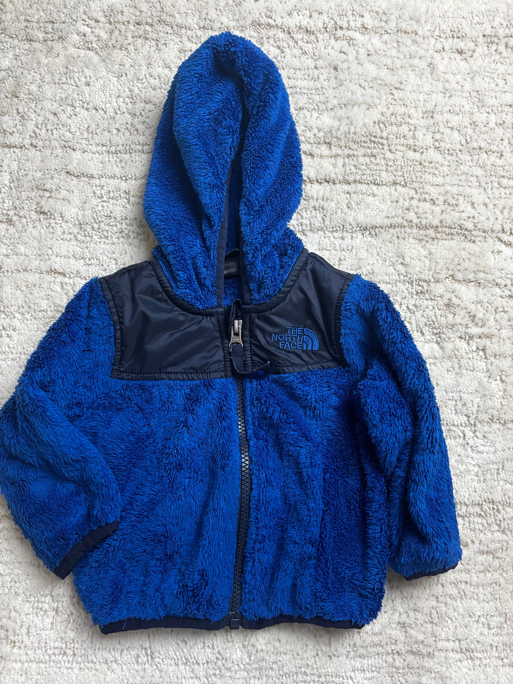 The North Face Blue Fleece Hooded Jacket Infant 6-12M